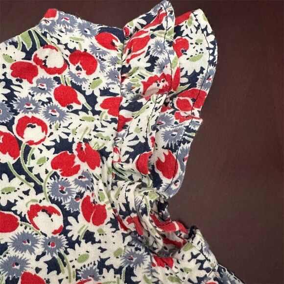 Ralph Lauren Vintage Inspired Baby Girls Preppy Floral Dress Bloomers Size 18 Mo - Picture 10 of 16